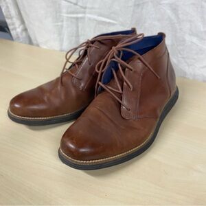 Cole Haan Grand OS Men's Brown Leather Chukka Boots - Size 11